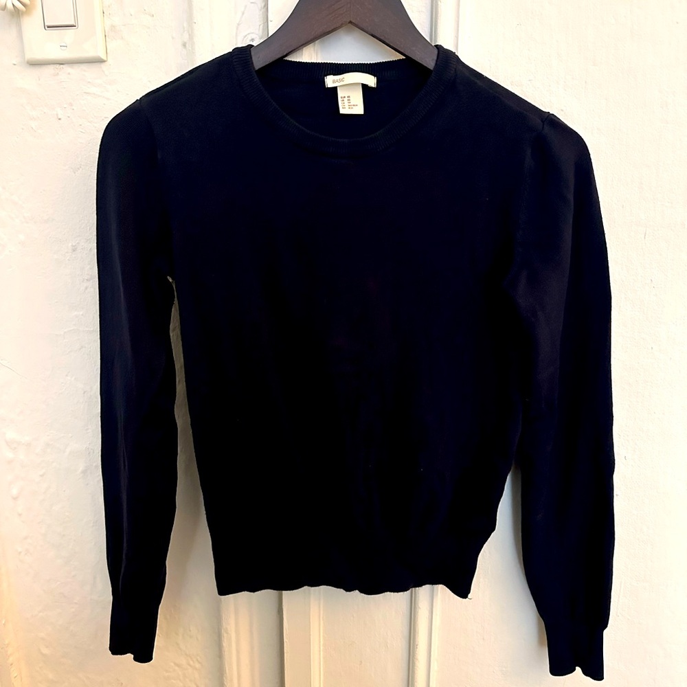 H&M Basics Navy Blue sweater XS